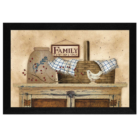 Family Still Life 1 Black Framed Print Wall Art - Homeroots