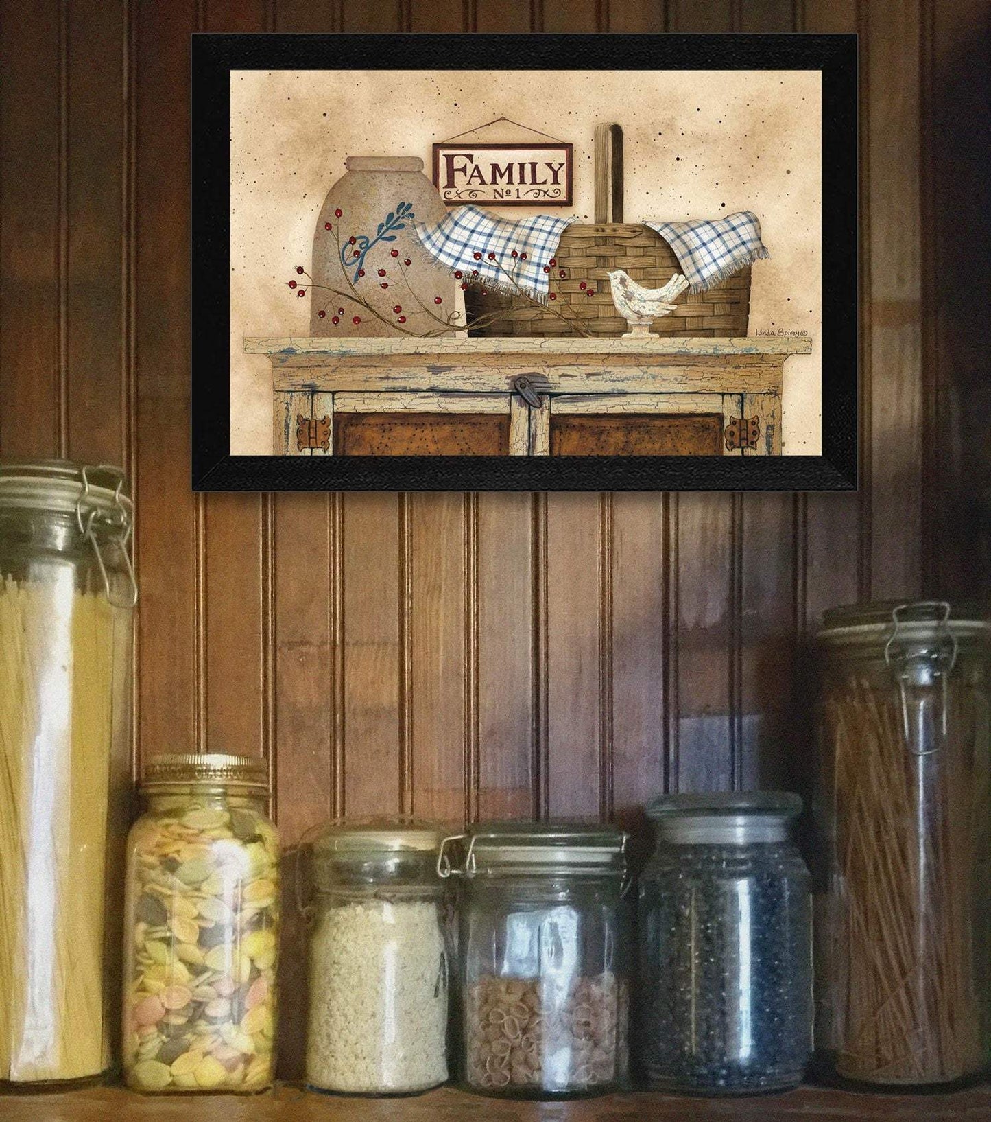 Family Still Life 1 Black Framed Print Wall Art - Homeroots - Flyclothing LLC
