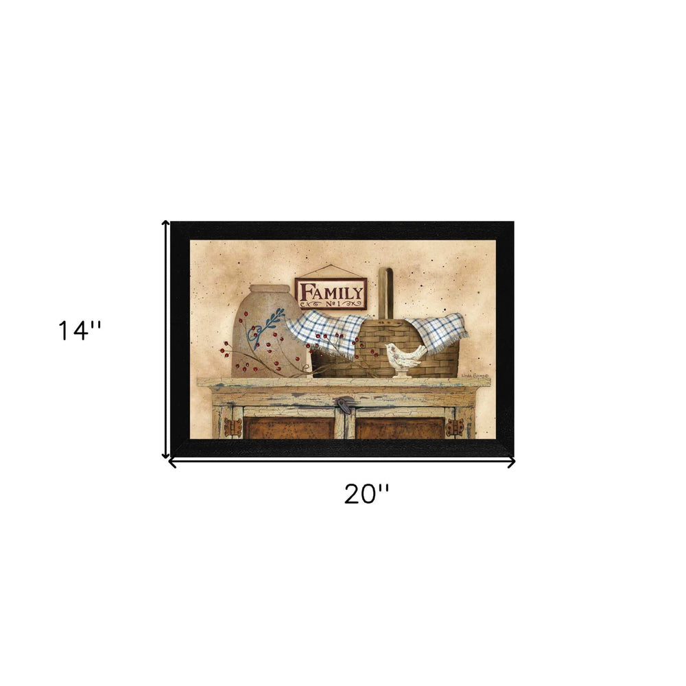 Family Still Life 1 Black Framed Print Wall Art - Homeroots - Flyclothing LLC