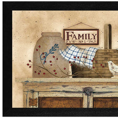 Family Still Life 1 Black Framed Print Wall Art - Homeroots