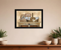 Family Still Life 1 Black Framed Print Wall Art - Homeroots