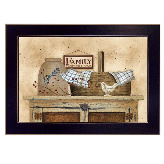 Family Still Life 2 Black Framed Print Wall Art - Homeroots