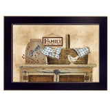 Family Still Life 2 Black Framed Print Wall Art - Homeroots
