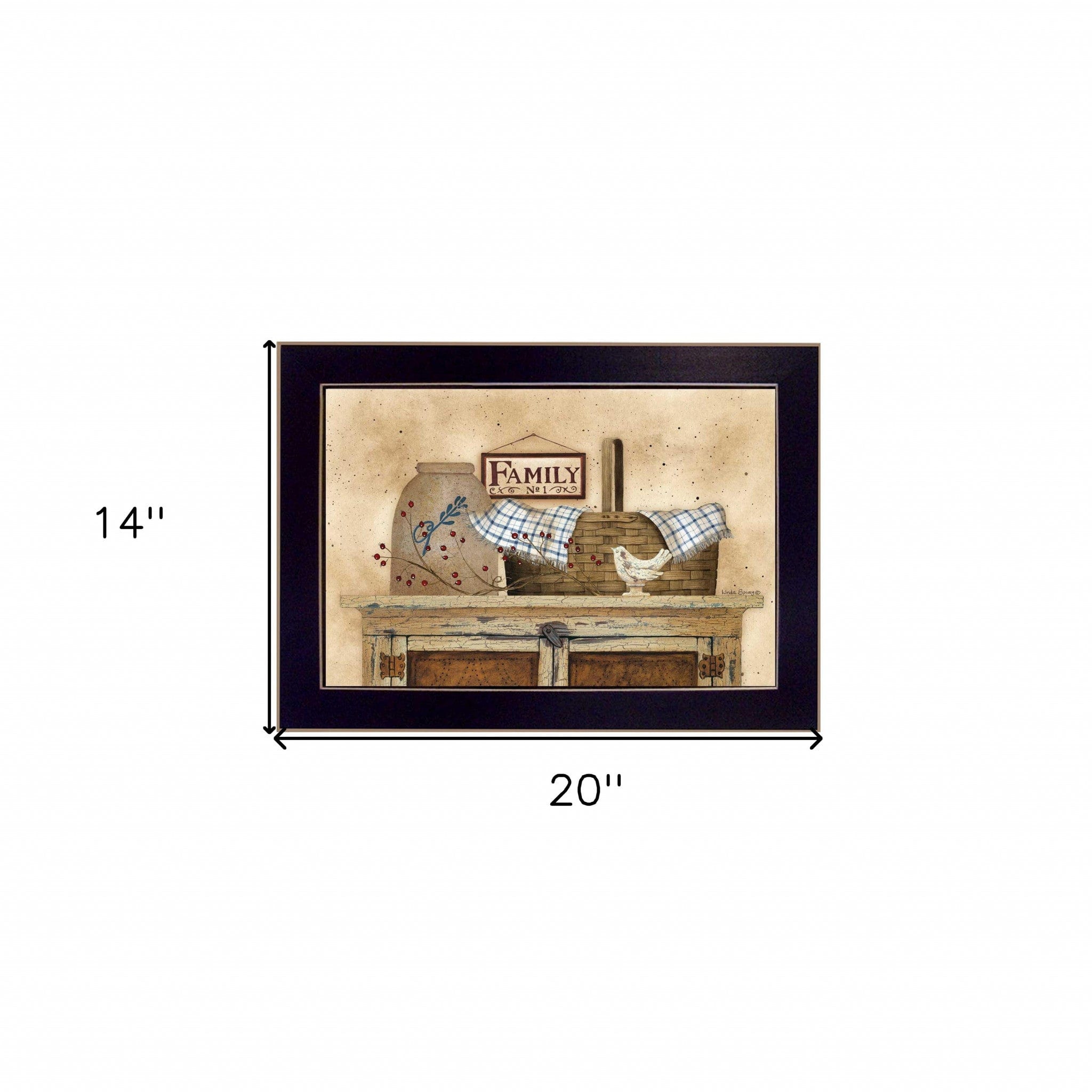 Family Still Life 2 Black Framed Print Wall Art - Homeroots