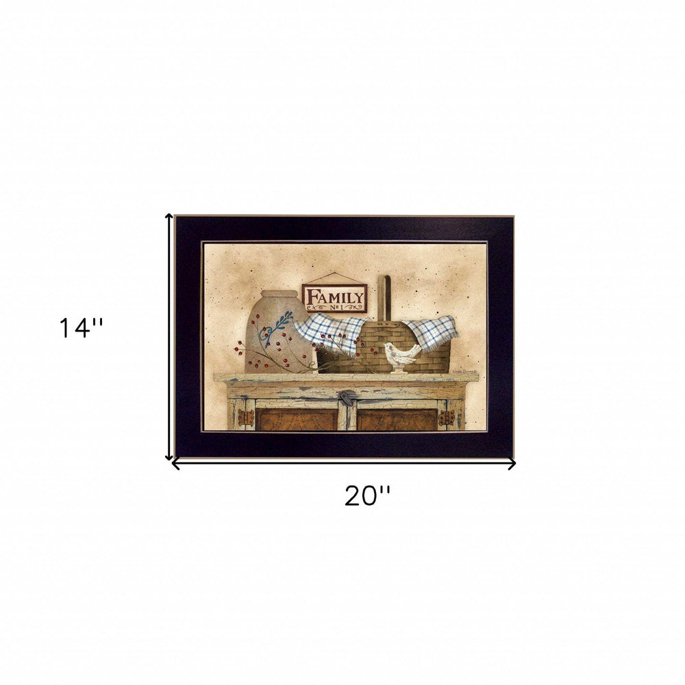 Family Still Life 2 Black Framed Print Wall Art - Homeroots - Flyclothing LLC