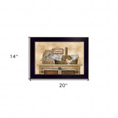 Family Still Life 2 Black Framed Print Wall Art - Homeroots