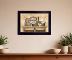 Family Still Life 2 Black Framed Print Wall Art - Homeroots