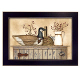 Duck and Berry Still Life Black Framed Print Wall Art - Homeroots