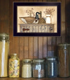 Duck and Berry Still Life Black Framed Print Wall Art - Homeroots