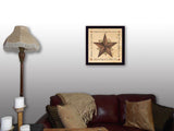 Live Laugh Love Barn Star Black Framed Print Wall Art - Homeroots