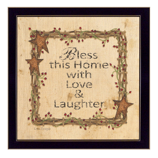 Bless this Home 2 Black Framed Print Wall Art - Homeroots