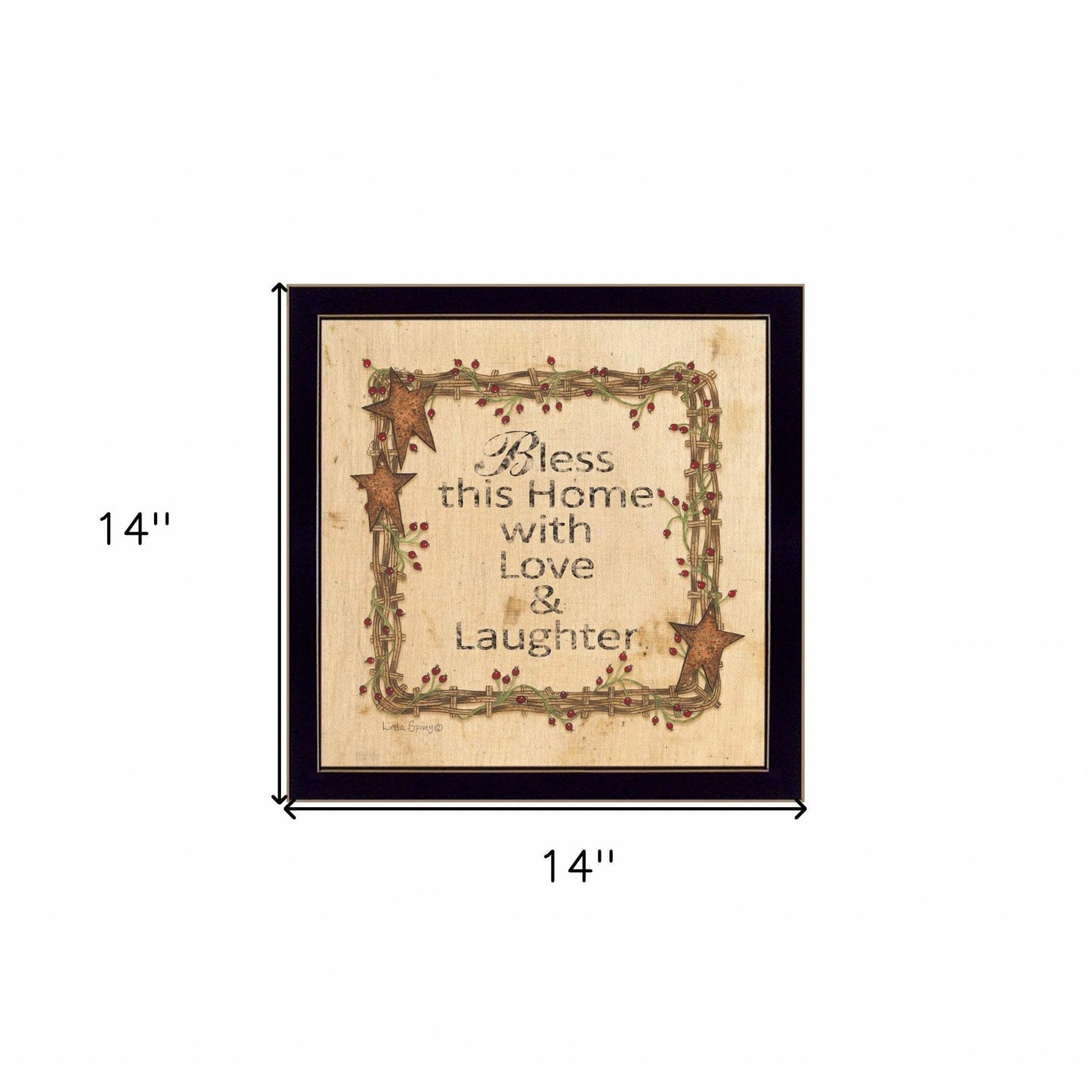 Bless this Home 2 Black Framed Print Wall Art - Homeroots - Flyclothing LLC