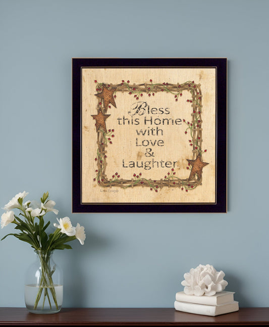 Bless this Home 2 Black Framed Print Wall Art - Homeroots