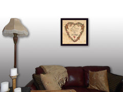Love Begins at Home 1 Black Framed Print Wall Art - Homeroots