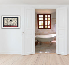 Bathroom White Framed Print Bathroom Wall Art - Homeroots
