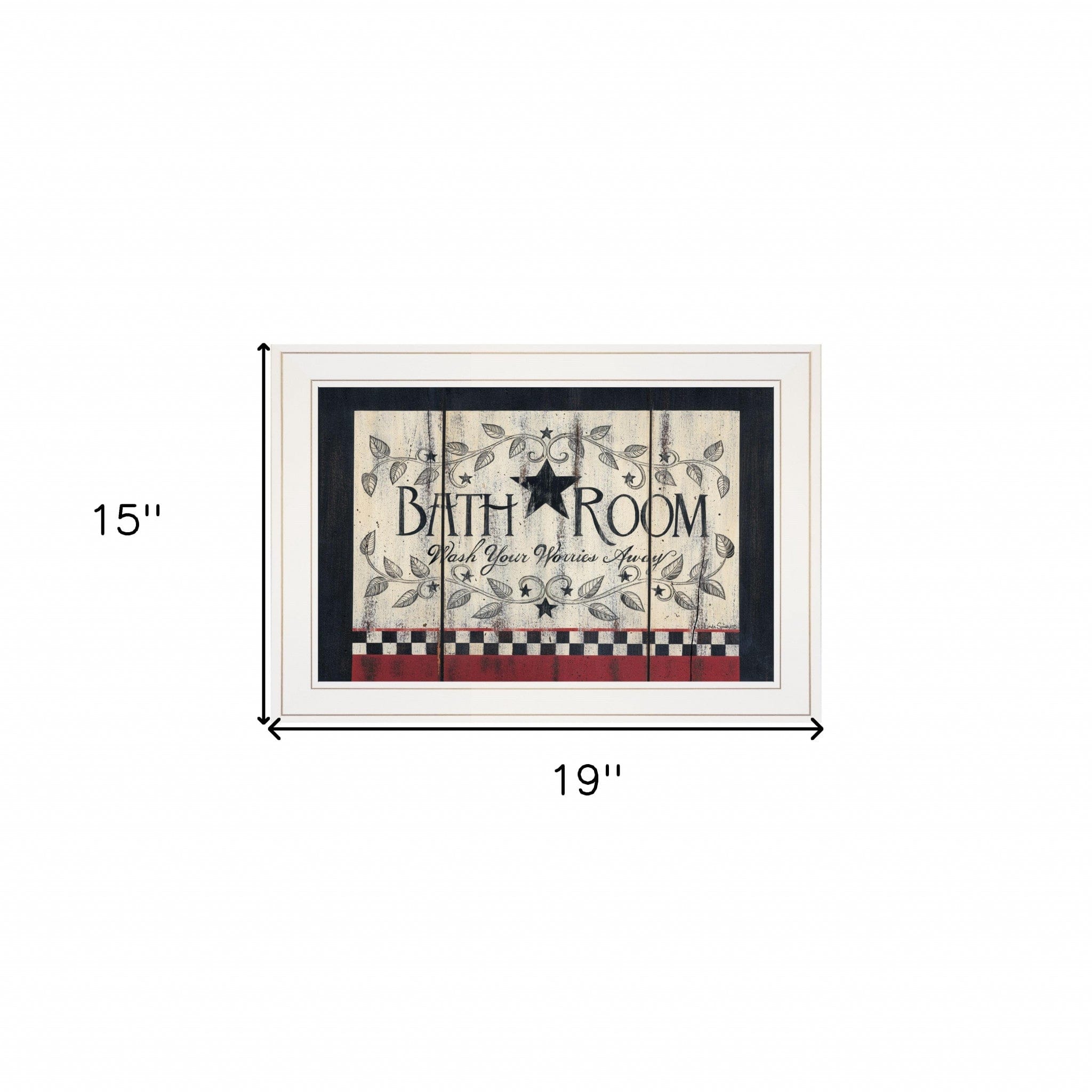 Bathroom White Framed Print Bathroom Wall Art - Homeroots