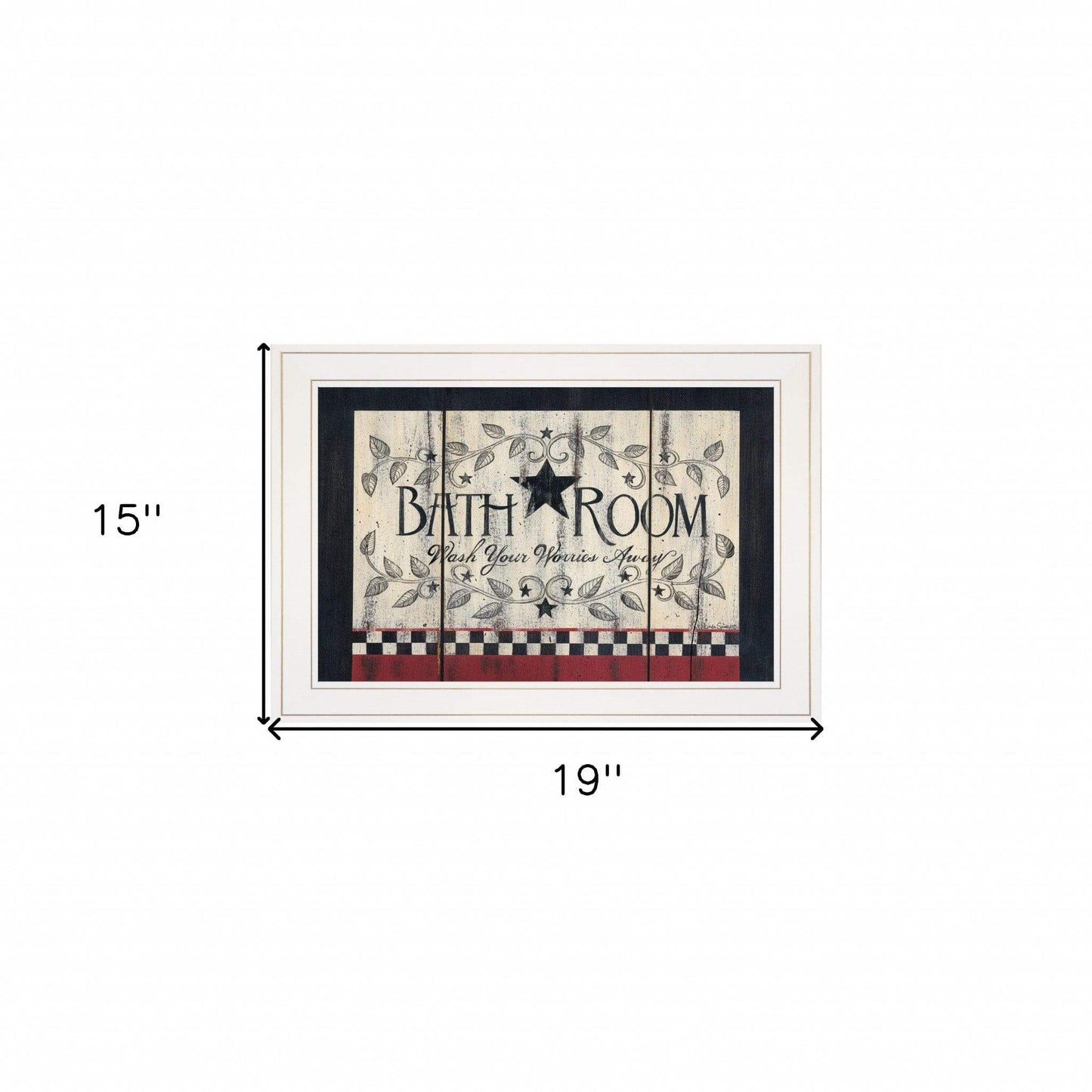 Bathroom White Framed Print Bathroom Wall Art - Homeroots - Flyclothing LLC