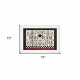 Bathroom White Framed Print Bathroom Wall Art - Homeroots - Flyclothing LLC