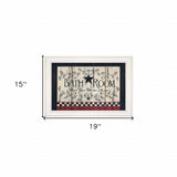 Bathroom White Framed Print Bathroom Wall Art - Homeroots - Flyclothing LLC