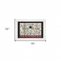 Bathroom White Framed Print Bathroom Wall Art - Homeroots