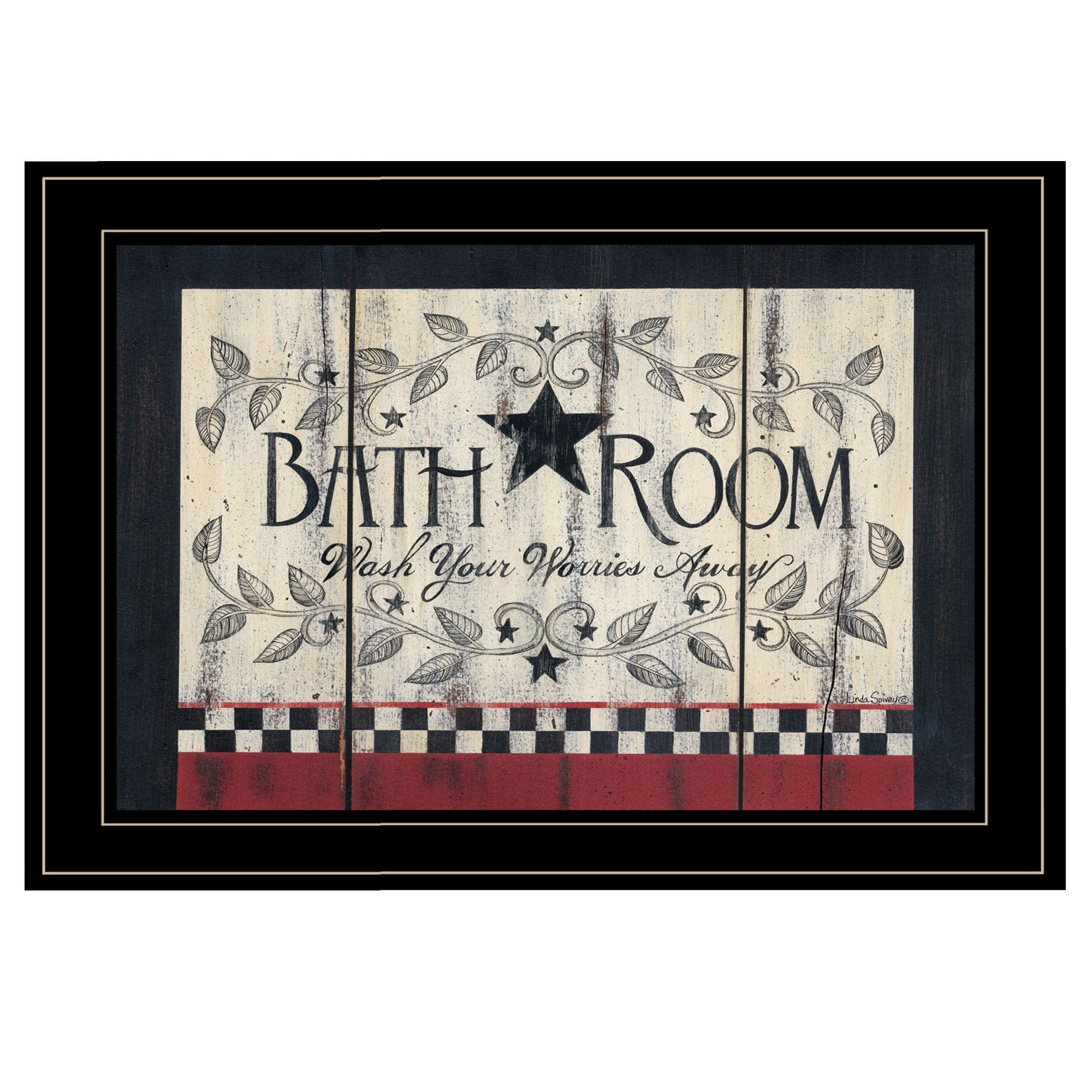 Bath Room Black Framed Print Bathroom Wall Art - Homeroots