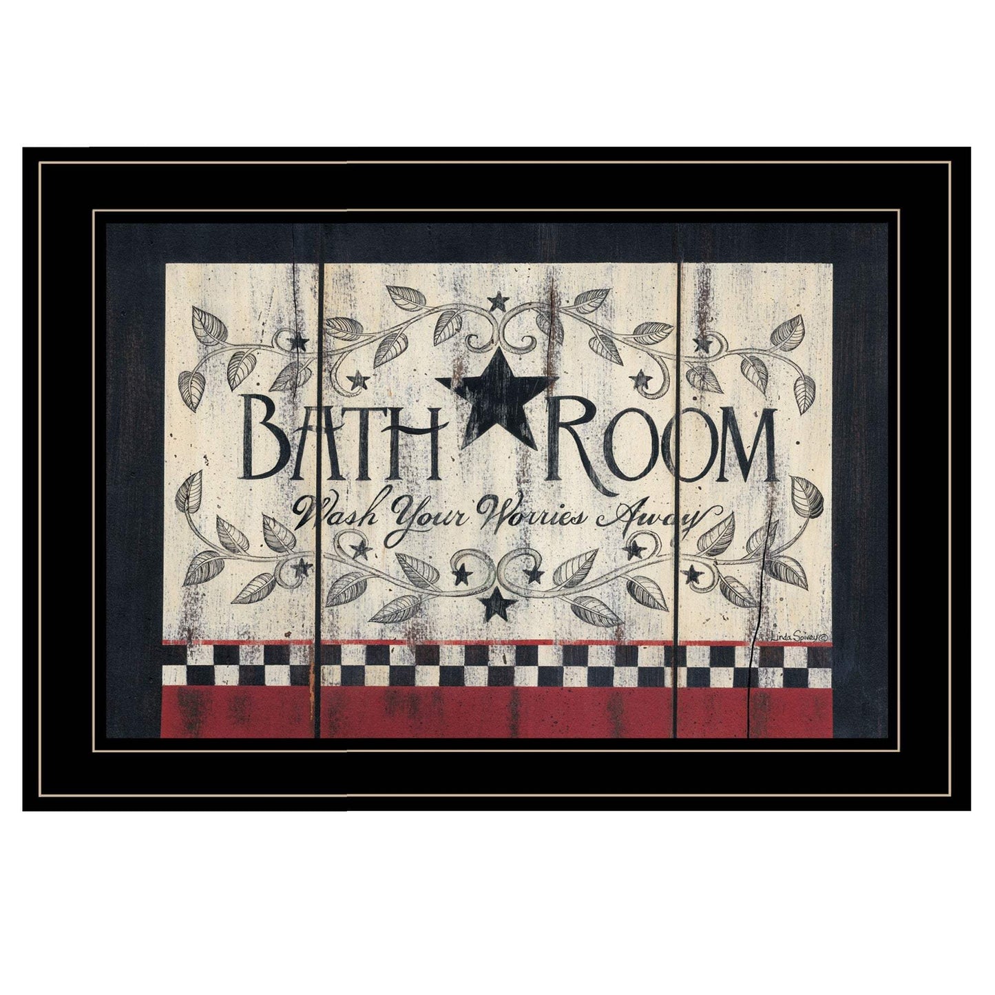 Bath Room Black Framed Print Bathroom Wall Art - Homeroots - Flyclothing LLC