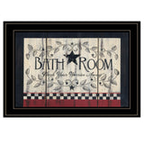Bath Room Black Framed Print Bathroom Wall Art - Homeroots - Flyclothing LLC
