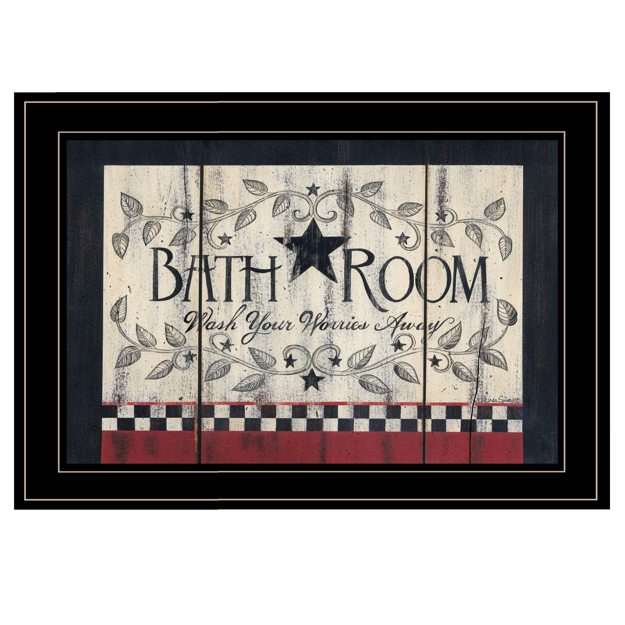 Bath Room Black Framed Print Bathroom Wall Art - Homeroots - Flyclothing LLC