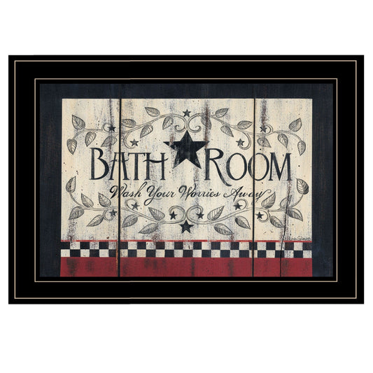 Bath Room Black Framed Print Bathroom Wall Art - Homeroots