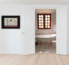 Bath Room Black Framed Print Bathroom Wall Art - Homeroots