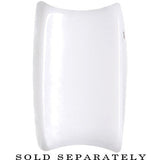 18mm White Acrylic Square Dice Saddle Plug