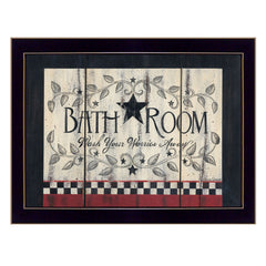 Hot Bath 12 Black Framed Print Bathroom Wall Art - Homeroots