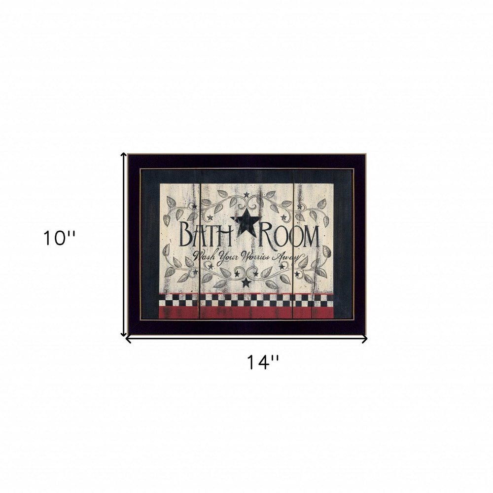 Hot Bath 12 Black Framed Print Bathroom Wall Art - Homeroots - Flyclothing LLC