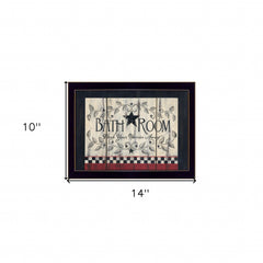 Hot Bath 12 Black Framed Print Bathroom Wall Art - Homeroots