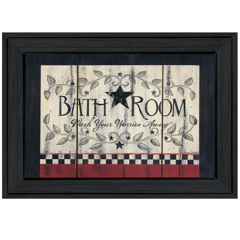 Bathroom 4 Black Framed Print Bathroom Wall Art - Homeroots - Flyclothing LLC