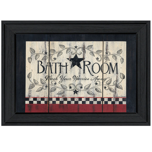 Bathroom 4 Black Framed Print Bathroom Wall Art - Homeroots
