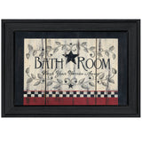 Bathroom 4 Black Framed Print Bathroom Wall Art - Homeroots
