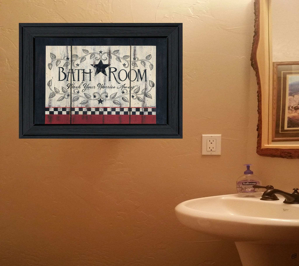 Bathroom 4 Black Framed Print Bathroom Wall Art - Homeroots - Flyclothing LLC