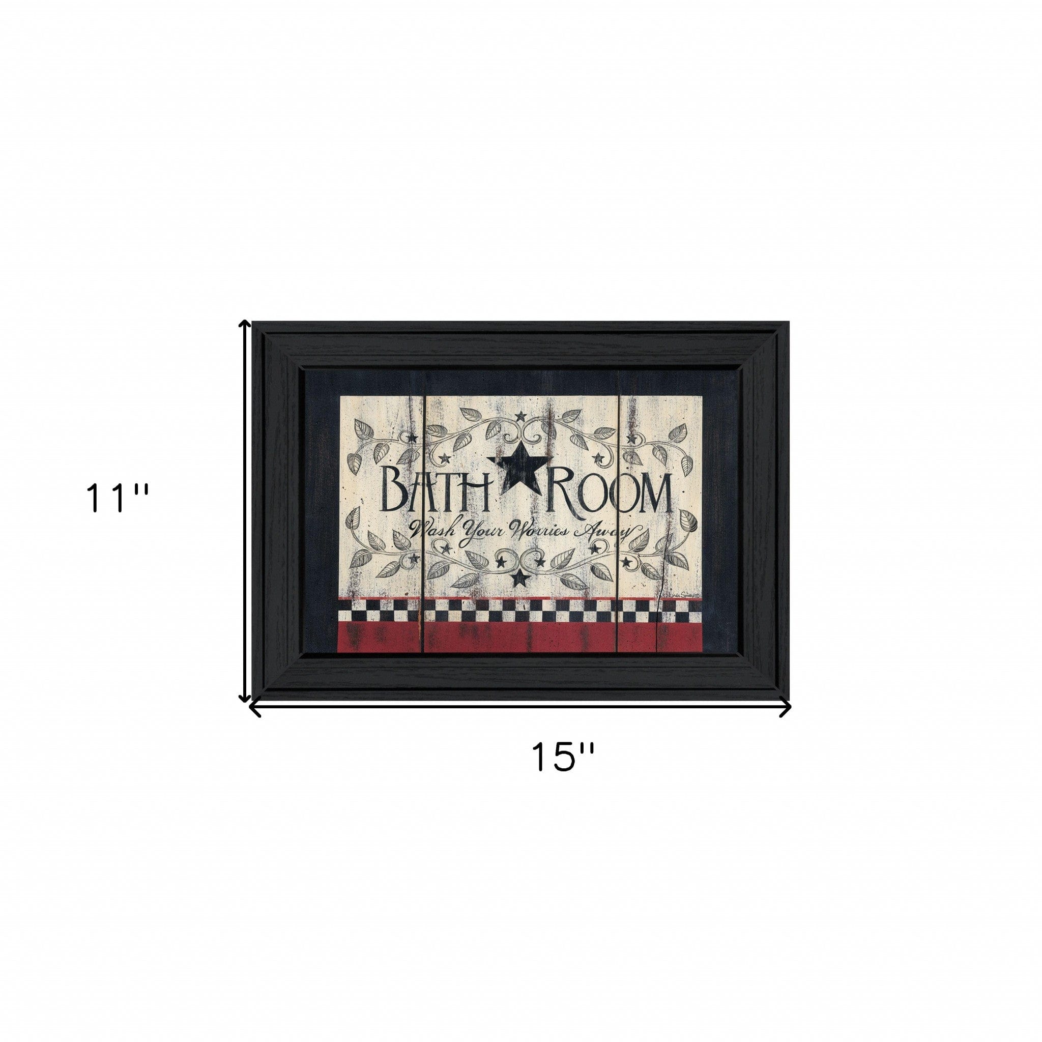 Bathroom 4 Black Framed Print Bathroom Wall Art - Homeroots