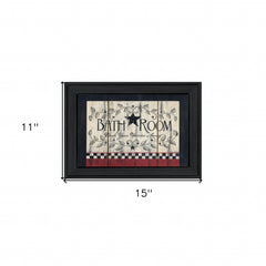 Bathroom 4 Black Framed Print Bathroom Wall Art - Homeroots