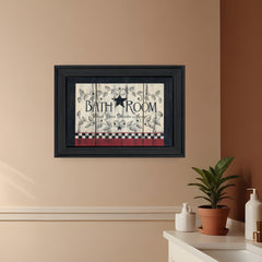 Bathroom 4 Black Framed Print Bathroom Wall Art - Homeroots
