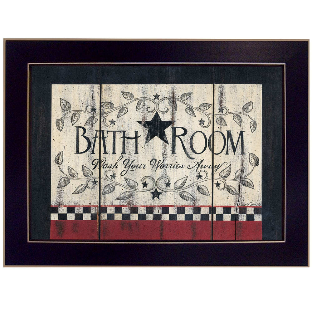 Bathroom 5 Black Framed Print Bathroom Wall Art - Homeroots - Flyclothing LLC