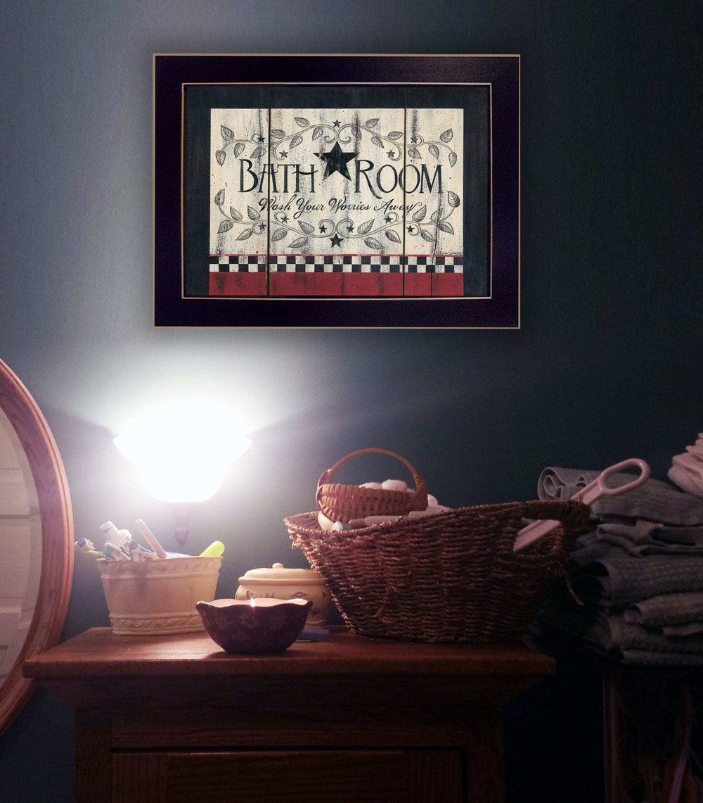 Bathroom 5 Black Framed Print Bathroom Wall Art - Homeroots - Flyclothing LLC