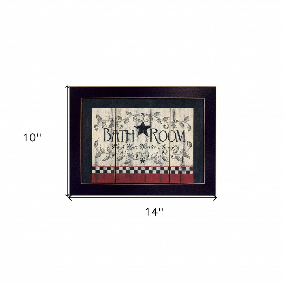 Bathroom 5 Black Framed Print Bathroom Wall Art - Homeroots - Flyclothing LLC