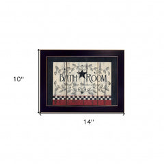 Bathroom 5 Black Framed Print Bathroom Wall Art - Homeroots