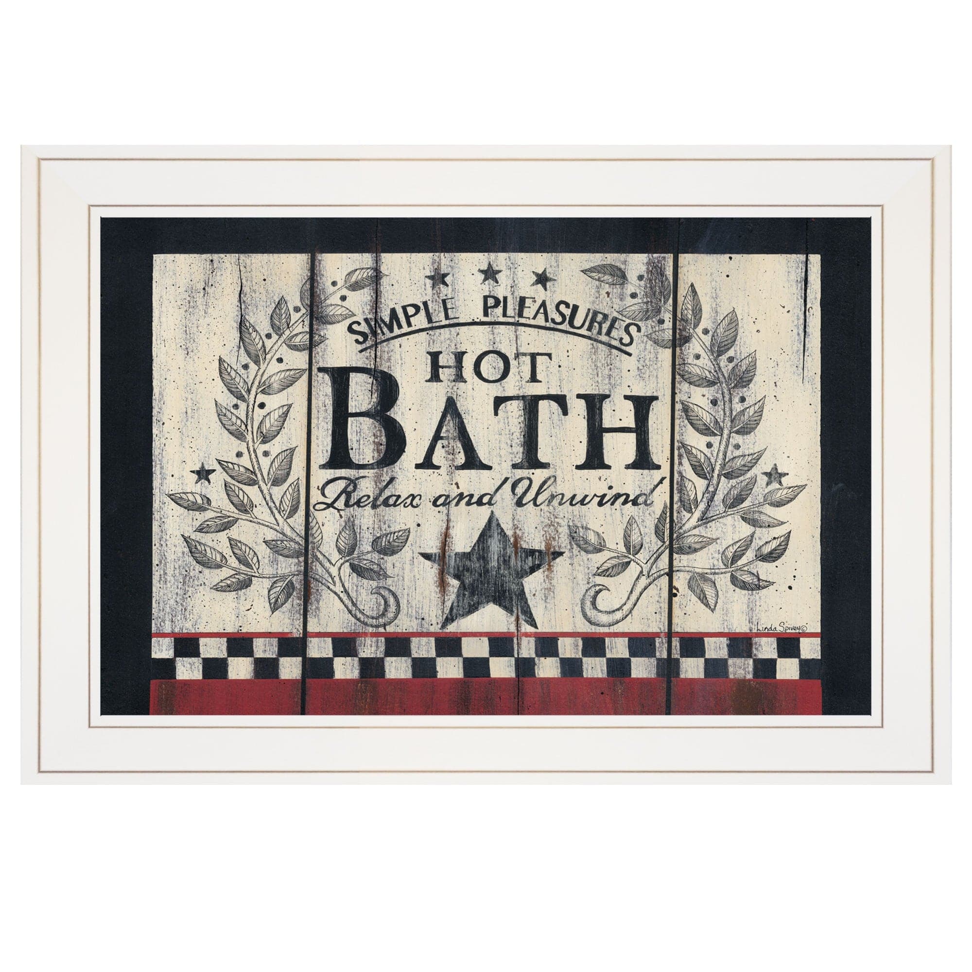 Hot Bath 13 White Framed Print Bathroom Wall Art - Homeroots