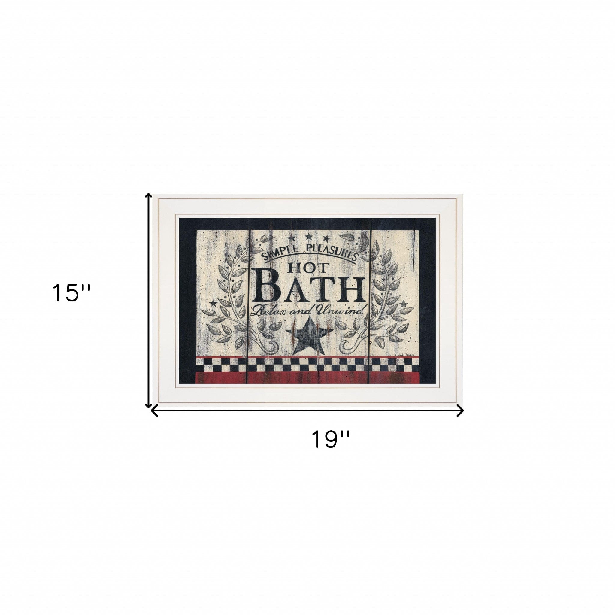 Hot Bath 13 White Framed Print Bathroom Wall Art - Homeroots