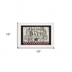 Hot Bath 13 White Framed Print Bathroom Wall Art - Homeroots