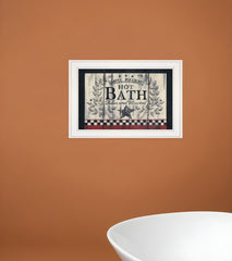 Hot Bath 13 White Framed Print Bathroom Wall Art - Homeroots