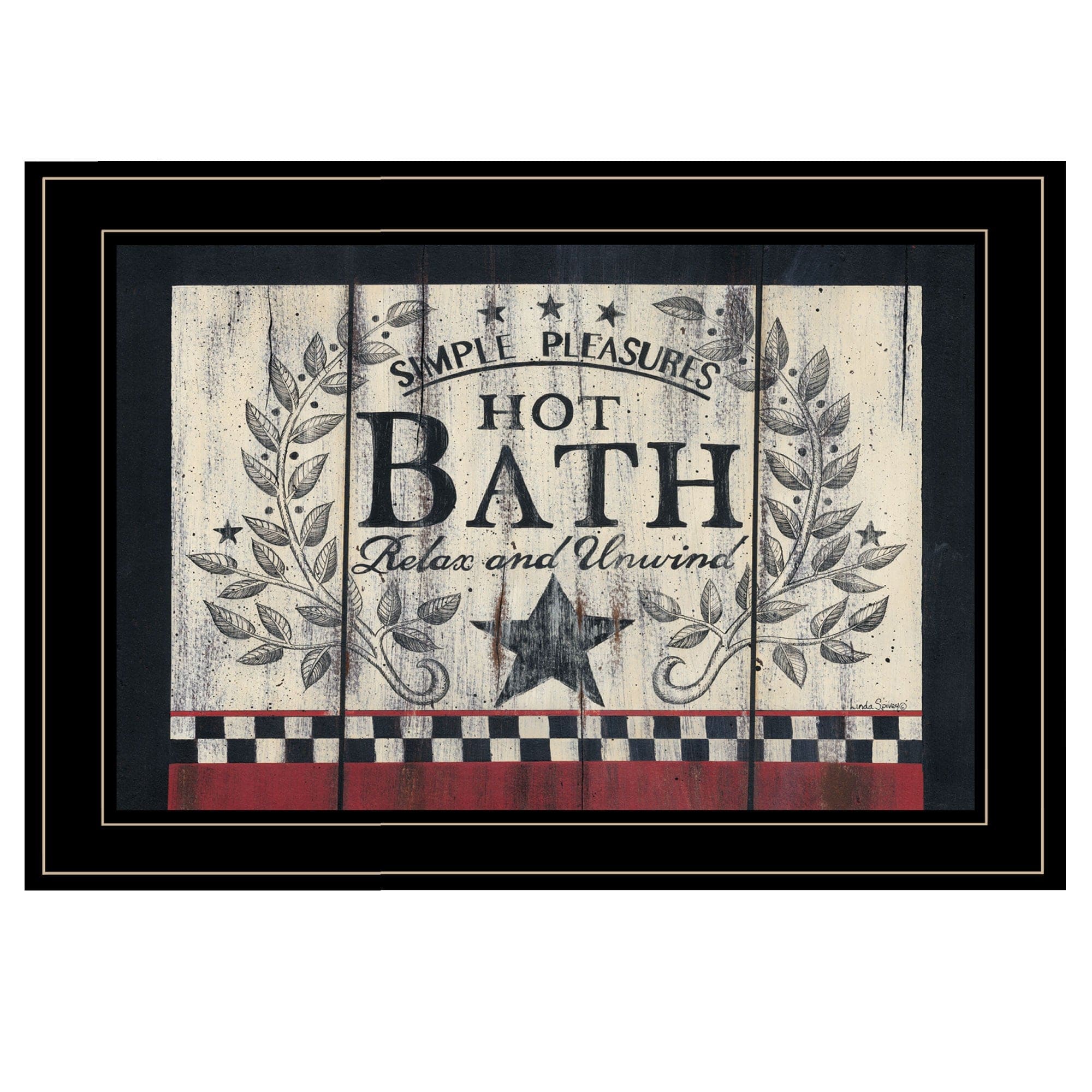 Hot Bath 14 Black Framed Print Bathroom Wall Art - Homeroots